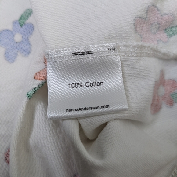 Hanna Andersson Flower Print Shirt 100 4 - Picture 5 of 6